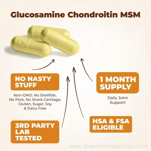 Joint Health & Comfort: OEM/ODM Glucosamine Chondroitin Turmeric Capsules for Sports Performance